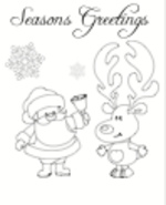 Christmas Card Santa (1 page)