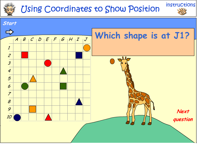 Using coordinates to show position - part 2