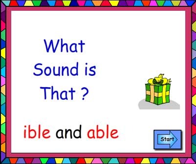 Suffixes ible and able