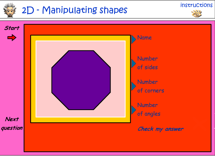 Naming 2D shapes