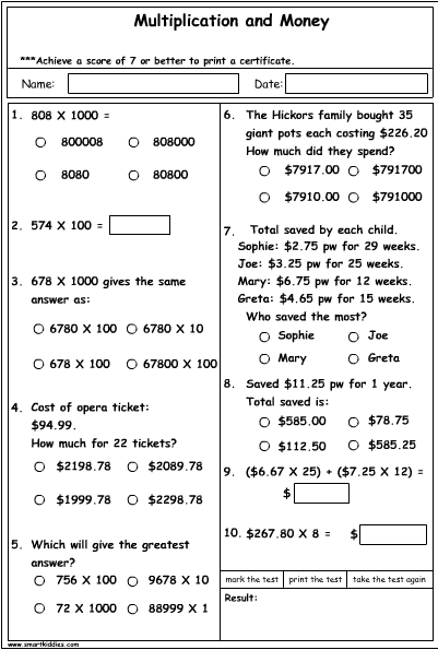 Money Problem Solving