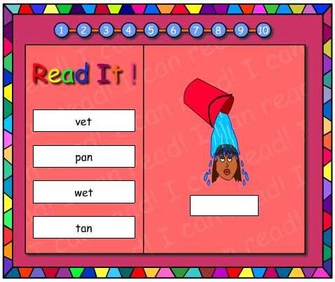 Word Family -et and -an