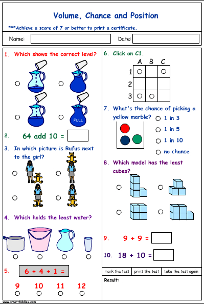 Chance, Volume and Position