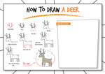 How to draw a deer