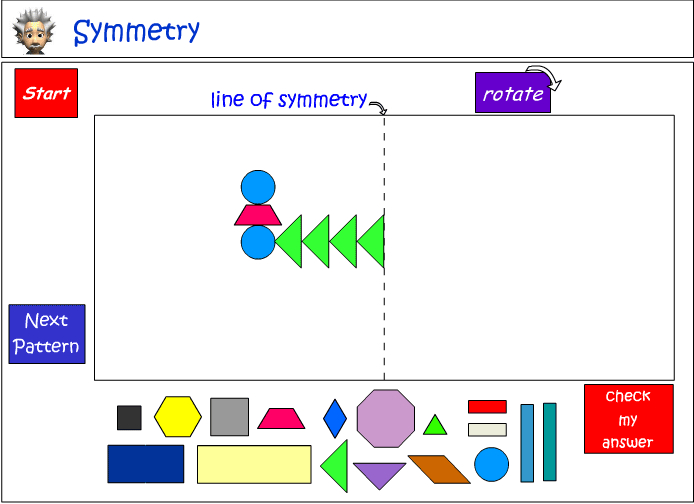 Creating symmetrical patterns