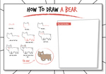 How to draw a bear