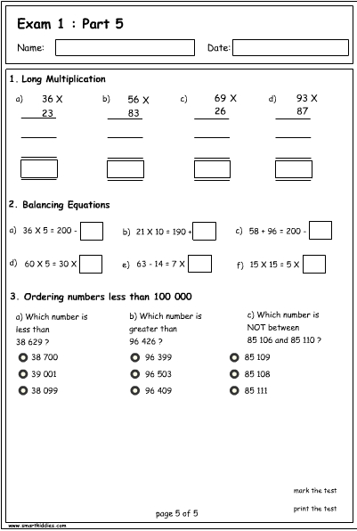 Exam 1 : part 5