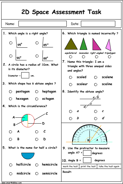 Space 2D and Angles